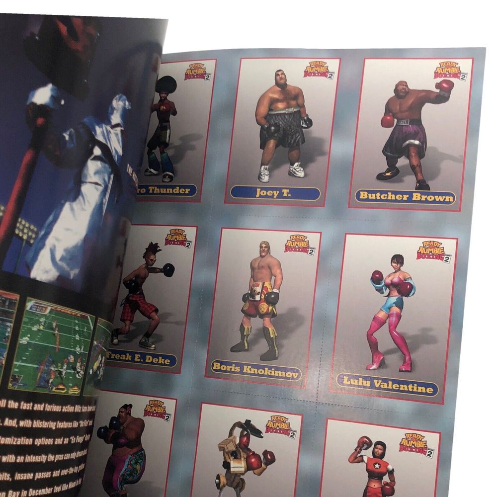 Ready 2 Rumble Boxing Round 2 Prima Strategy Guide w/ Character Cards 2000 VG+ - Picture 5 of 9